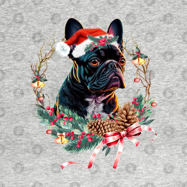 Christmas Dog French Bulldog by Astramaze